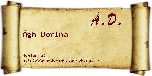 Ágh Dorina névjegykártya